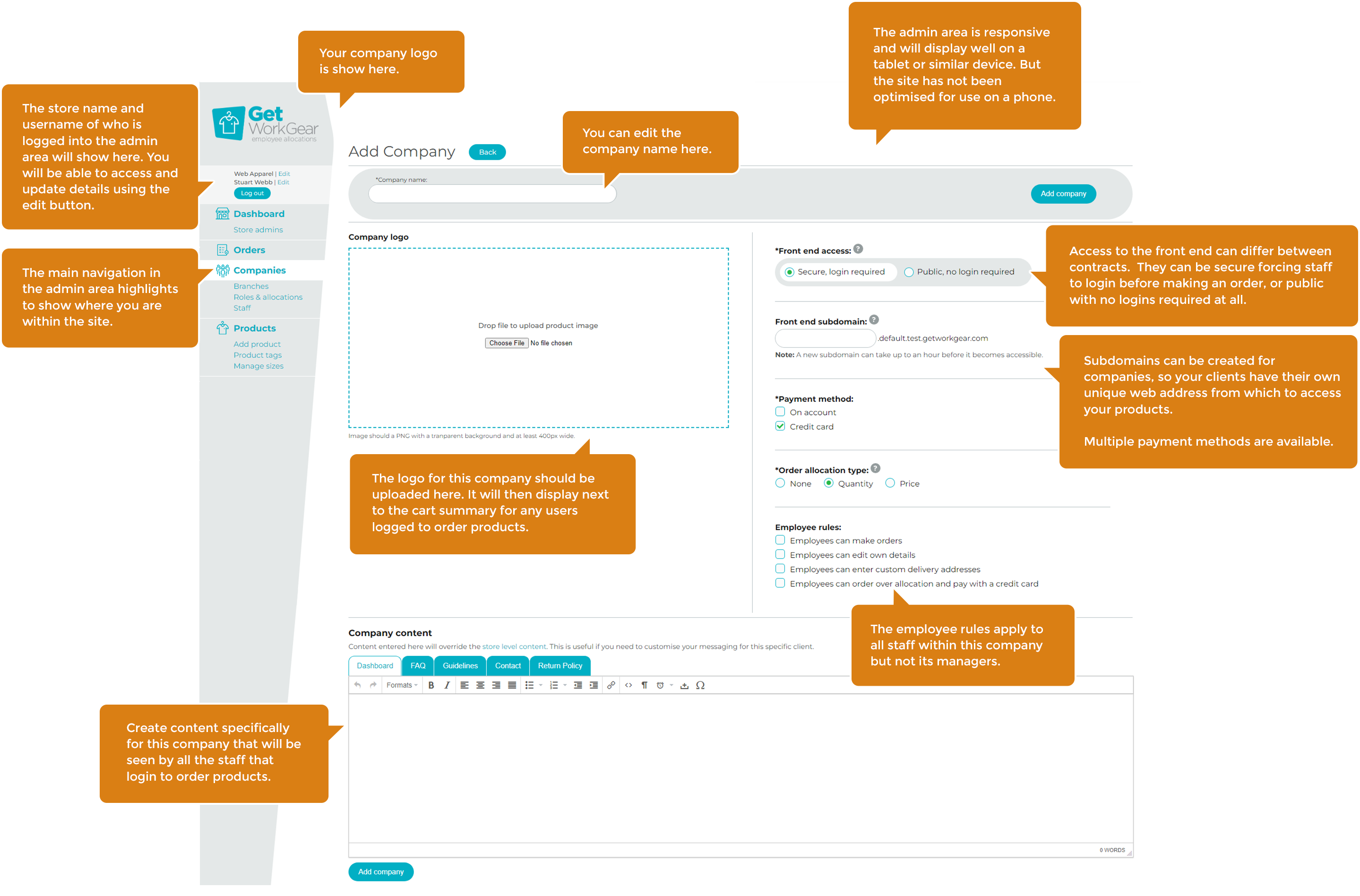 screenshot of Get WorkGear